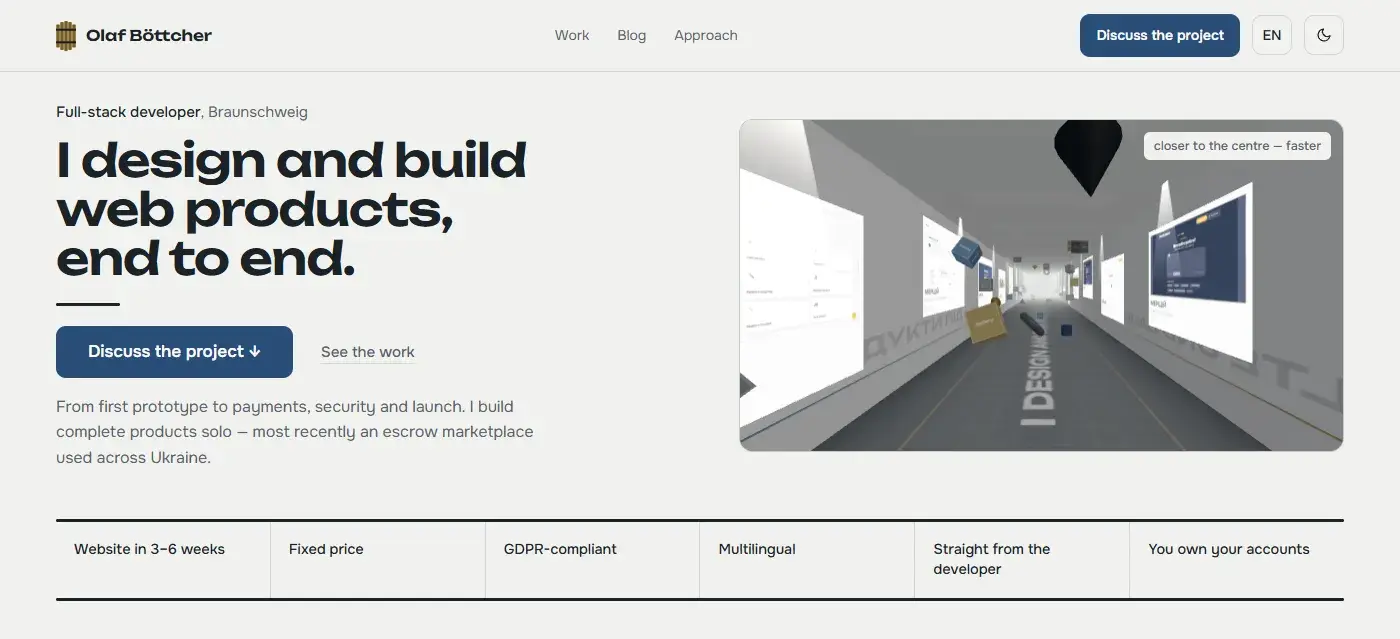 This site — home page screenshot